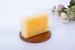 Honey-colored rectangular soap